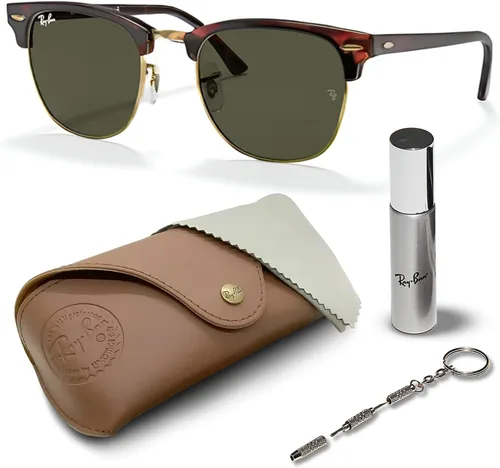 Vista 27 de Ray-Ban RB3016 CLUBMASTER CLASSIC - Gafas de sol de forma cuadrada con kit oficial de gafas