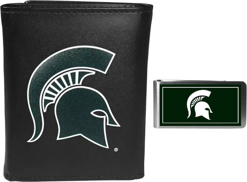 Vista 19 de Siskiyou Sports NCAA Unisex Tri-fold Wallet & Color Money Clip