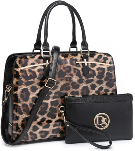 Vista 27 de Dasein - Juego de bolso y monedero para mujer, set de 2 piezas con 3 compartimentos, bolso con asa superior y correa para el hombro