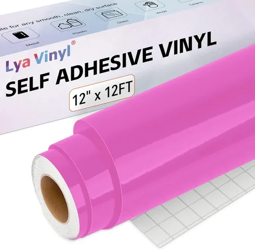 Vista 33 de Lya Vinyl - Paquete de 10 hojas de vinilo adhesivo permanente cepillado autoadhesivo, hojas para decoración del hogar, tazas, vasos, ventanas