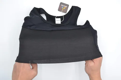Vista 7 de BaronHong Tomboy Trans Lesbian Pullover Half Length Chest Binder Corset Short Tank Top