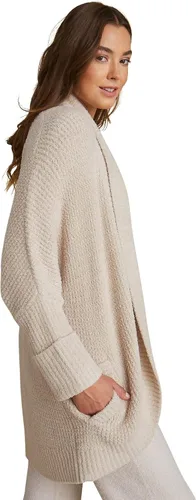 Vista 2 de Barefoot Dreams CozyChic Lite Waffle Cocoon Cardi, suéter, viaje, suéter súper suave