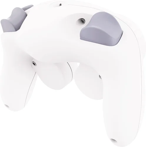 Vista 8 de eXtremeRate Placa trasera blanca para Nintendo Gamecube Controller, cubierta de repuesto de agarre suave al tacto con botones para Nintendo Gamecube