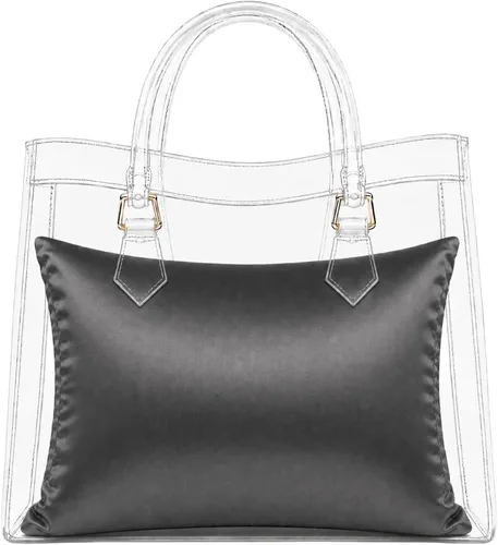 Vista 8 de Almohadillas de inserción para bolso de mano - Rellenos acolchados personalizados para dar forma y mantener bolsos pequeños a grandes Negro