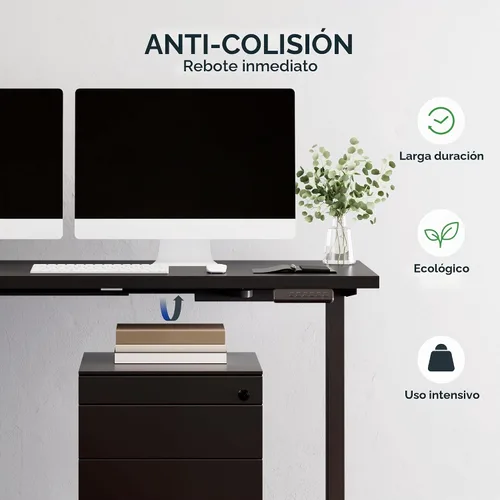 Vista 9 de SANODESK Marco de Escritorio Eléctrico Ajustable en Altura con Forma de L de 3 Patas, Soporte hasta 99.8kg, Marco Ergonómico de Escritorio de Pie