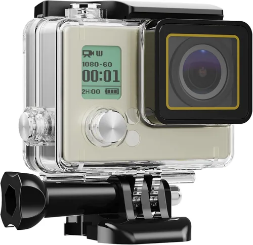 Vista 9 de HONGDAK Carcasa impermeable para GoPro Hero11 Black Mini, carcasa protectora de buceo de 169 pies para Hero 11 Mini funda de buceo subacuática
