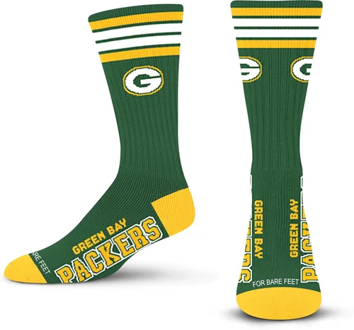 Vista 34 de For Bare Feet - Calcetines para hombre de la NFL, con 4 rayas, de la serie Deuce Performance Crew Los Ángeles Rams