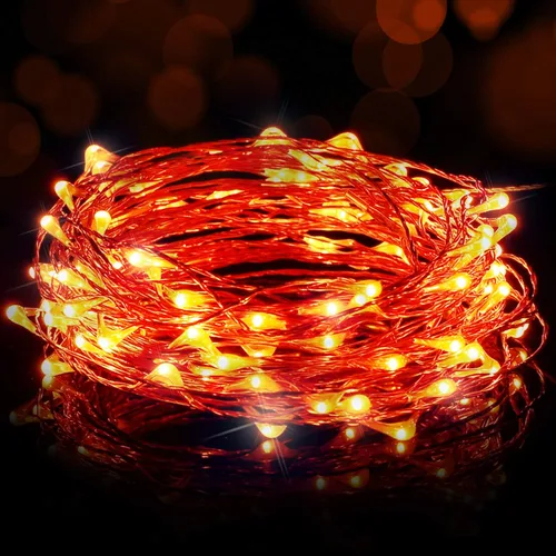 Vista 7 de Ariceleo Guirnalda de luces LED de hadas USB, 1 paquete de luces de hadas de alambre de cobre para interiores, dormitorio, festival, Navidad, boda