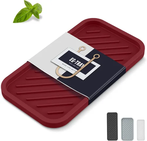 Vista 10 de EG-SIPRO Soporte de esponja de silicona, bandeja organizadora para fregadero de cocina, organizador de esponja para mostrador de baño, soporte