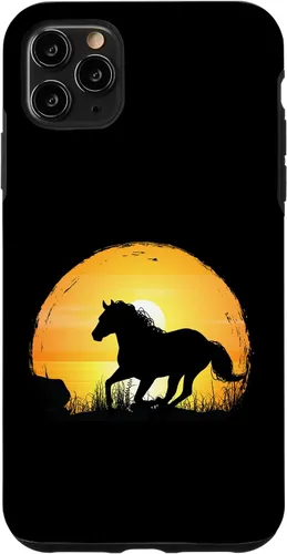 Vista 11 de iPhone 15 Sunset Horse Breed Silhouette - Quarter Horse Case