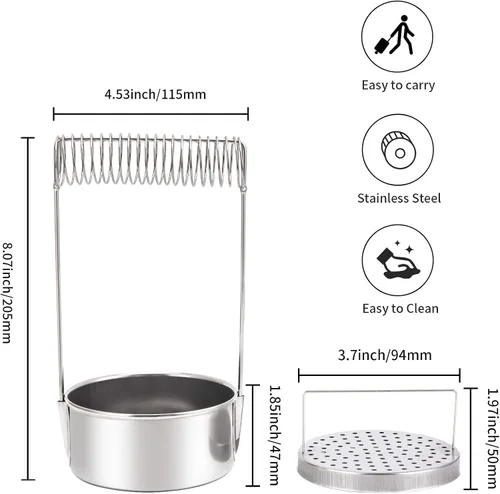 Vista 3 de MyLifeUNIT Lavadora de pinceles portátil para artistas, limpiador de pinceles con tanque de lavado y pantalla extraíble