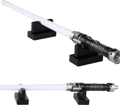 Vista 4 de Lightsaber Wooden Stand, Samurai Sword Stand, Anime Sword Rack Baseball Bat Stand Horizontal Wooden Display Stand Shop Display, Lightsaber