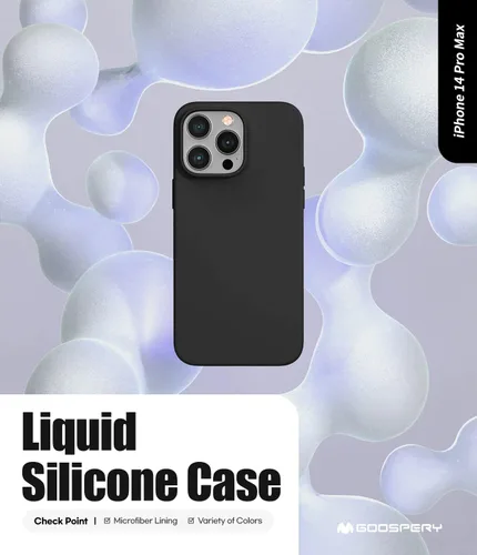 Vista 2 de GOOSPERY Funda de silicona líquida para iPhone 14 Pro Max
