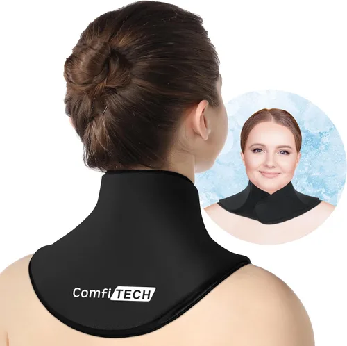 Vista 6 de ComfiTECH Gel de Compresa de Hielo para Cuello, Almohadilla de Enfriamiento para Cervical y Hombro, Mediano, 1 Paquete Flexible after Frozen, Soft
