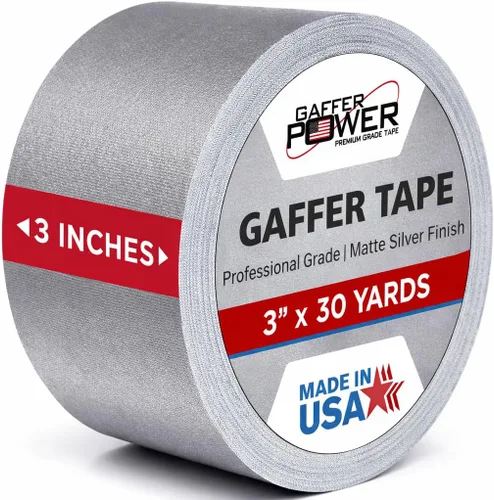 Vista 12 de Gaffer Power cinta de tela profesional, con calidad premium. Hecha en Estados Unidos. Cinta de tela resistente. No reflexiva. Multipropósito. Mejor