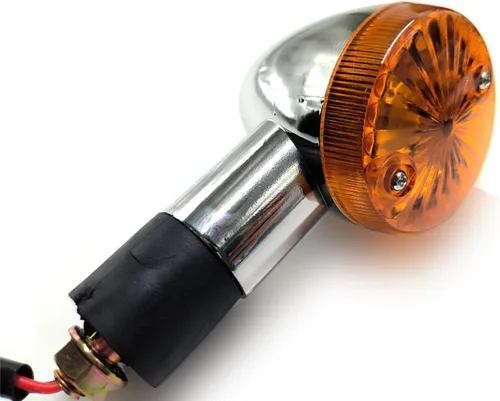 Vista 3 de 4 piezas de luces direccionales universales para motocicleta, intermitentes delanteros y traseros, compatibles con motocicletas Yamaha, Honda, Ámbar