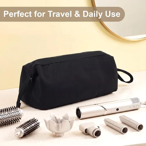 Vista 6 de Bolsa de viaje para herramientas para el cabello, compatible con Dyson Shark Flexstyle portátil, funda para secador de pelo, alisadores, rizadores