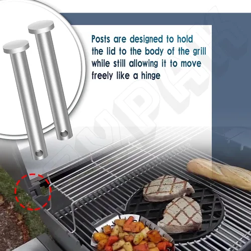Vista 4 de Paquete de 4 herramientas de montaje de tapa de parrilla compatibles con parrillas Weber 88206, se adapta a muchos modelos de parrillas Genesis
