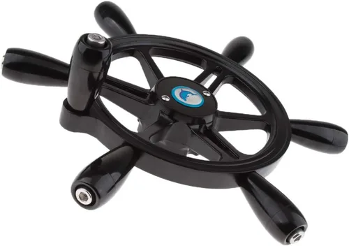Vista 6 de Baosity 15" diámetro Vintage barco volante 3/4" eje con perilla