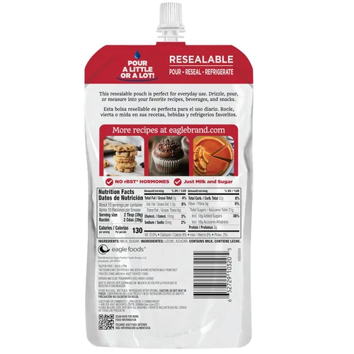 Vista 4 de Eagle Brand s Bolsa de leche condensada endulzada 14oz
