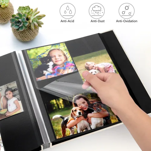 Vista 3 de Zesthouse - Álbum de fotos autoadhesivo con 60 páginas, álbumes de manualidades magnéticos con páginas adhesivas, álbum de fotos que contiene 8x10