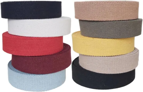 Vista 3 de Cinta de Algodón Pesado de 1 Pulgada - Correas para Artes y Manualidades - 5, 10, 20, o 50 Yardas, Más de 10 Colores - MATADOR USEFUL GOODS