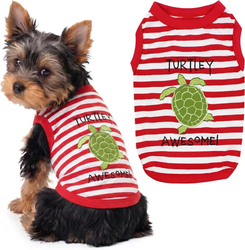 Vista 30 de Parisian Pet Camisa para perro – Camisas 100% algodón para perros pequeños – Chaleco negro sin mangas para cachorros – Ligero y transpirable Mejor