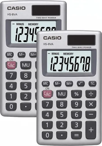 Vista 8 de Casio Inc. HS8VA calculadora de funciones estándar