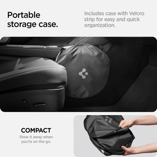 Vista 6 de Spigen Parasol para parabrisas delantero para todos los modelos Tesla Y y 3 Protección de doble capa Accesorios de coche para el modelo Y Juniper