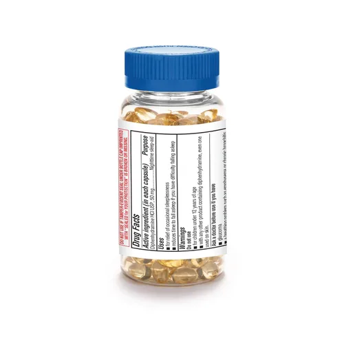 Vista 5 de A+Health Ayuda para dormir nocturna sin colorantes difenhidramina HCl 50 mg cápsulas blandas, máxima fuerza, 120