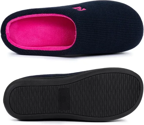 Vista 2 de RockDove Pantuflas originales de espuma viscoelástica bicolor para mujer, 5-12
