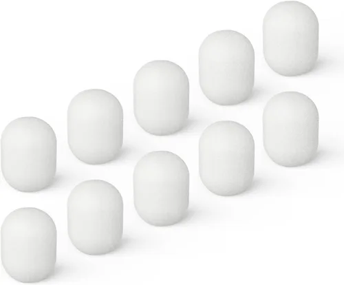 Vista 9 de Cubilux Juego de Parabrisas Peludo y Cubierta de Espuma para Micrófono de Solapa Lavalier, Parabrisas Muff Protector contra Viento Deadcat, Manguito