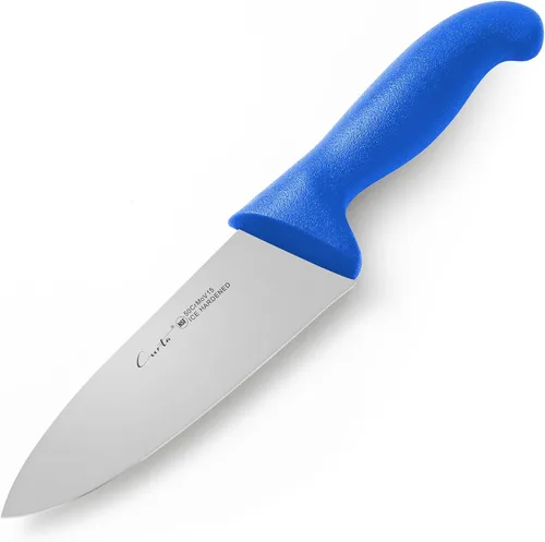 Vista 7 de CURTA Cuchillo de chef de grado comercial de 6 pulgadas, certificado NSF, ergonómico, mango negro antideslizante, hoja forjada de acero inoxidable
