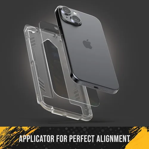Vista 6 de ENCASED Funda de privacidad, diseñada para iPhone 15 (2023), funda transparente delgada con protector de pantalla antiespía, vidrio templado 9H