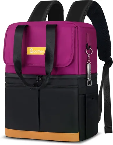 Vista 18 de Scothen Mochila Enfriadora con Doble Cubierta y 12 Paquetes de Hielo - Mantiene 36 Latas Frías por Hasta 24 Horas - Mochila Enfriadora Aislada