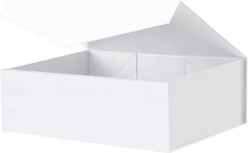 Vista 20 de Caja de regalo negra con ventana, caja de regalo magnética transparente para regalo, caja de propuesta de padrino de boda (10.5 x 7.5 x 3 pulgadas)