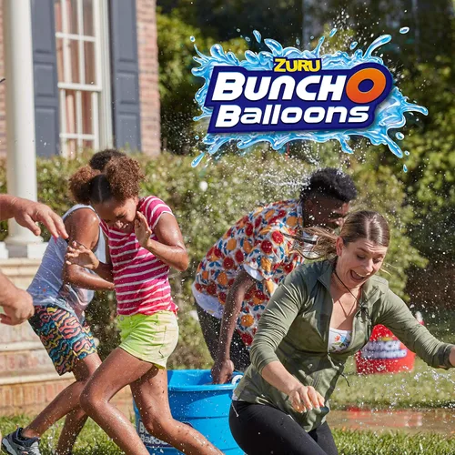 Vista 2 de Bunch O Balloons Zuru 420 globos de agua autosellables, colores originales (420 globos, 12 tallos)