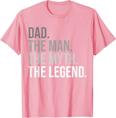 Vista 17 de Camiseta para hombre con texto en inglés "Dad The Man The Myth The Legend", Negro, S