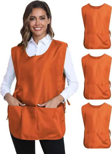 Vista 9 de Xeoxarel Delantal de zapatero unisex con chaleco de 3 bolsillos