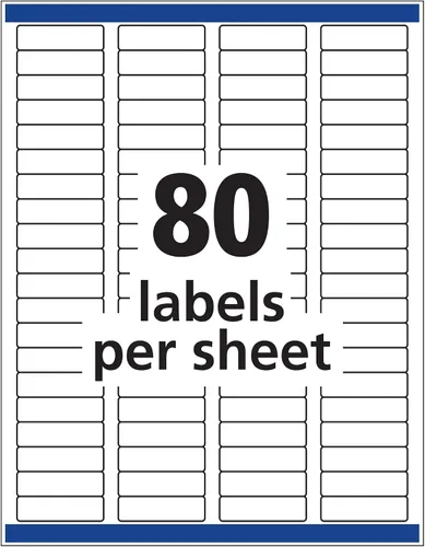 Vista 3 de Avery Etiquetas de identificación extraíbles, alimentación segura, adhesivo extraíble, 0.5 x 1.75 pulgadas, 2.000 etiquetas (6467)