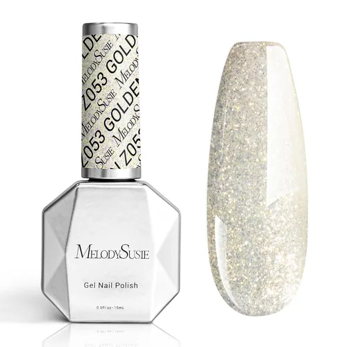 Vista 73 de MelodySusie - Esmalte de uñas en gel con brillo perla rosa brillante, 0.5 fl oz, efecto hilo, con acabado de concha rosa brillante, UV LED