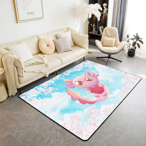 Vista 20 de jejeloiu Juego de alfombras de sala de estar, decoración de cine y noche, juego de alfombras de área de 3 x 5 con palomitas de maíz para interiores