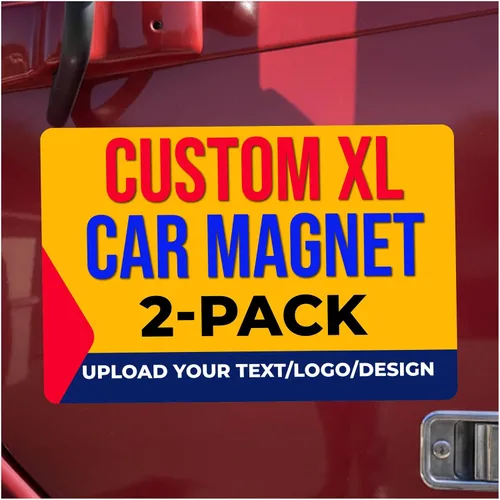 Vista 12 de Imán personalizado para automóvil de 12" x 18" 30 mil - Paquete de 2 imanes de negocios para vehículos y camiones - Letrero magnético personalizado