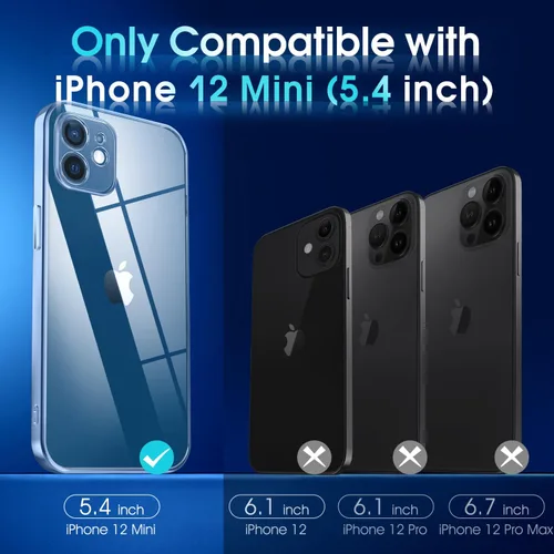 Vista 801 de Supdeal Funda cristalina transparente para iPhone 11, [No se amarillea] [Protección de la cámara] [Probado contra caídas de grado militar] Funda