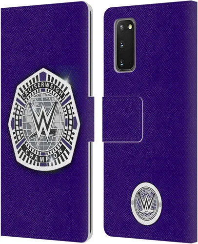 Vista 133 de Head Case Designs Officially Licensed WWE Cruiserweight Champion Title Belts Leather Wallet Case Compatible with Samsung Galaxy A07 4G Campeón