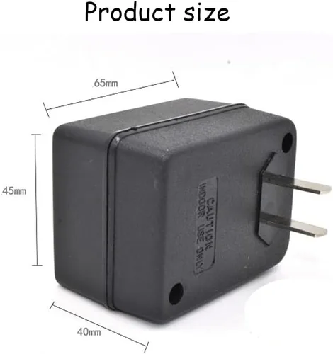 Vista 5 de Acxico 1 unids 110 V a 220 V convertidor de corriente adaptador transformador de voltaje adaptador 50 W PC material SC-21C
