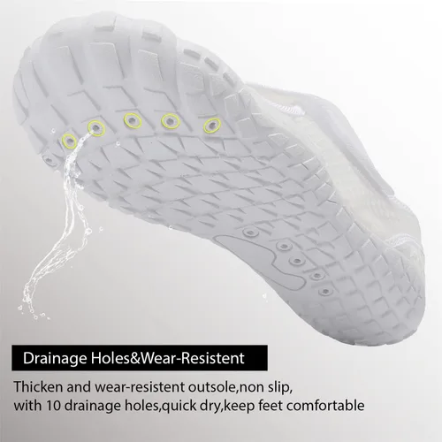 Vista 4 de Zapatos de agua para natación, para mujereshombres, de secado rápido, para playa, senderismo, buceo, navegación, río, deportes acuáticos al aire