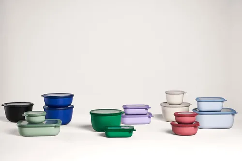 Vista 4 de Mepal Multi Bowl Cirqula Round - Recipiente de almacenamiento de alimentos con tapa - Adecuado como caja de almacenamiento hermética