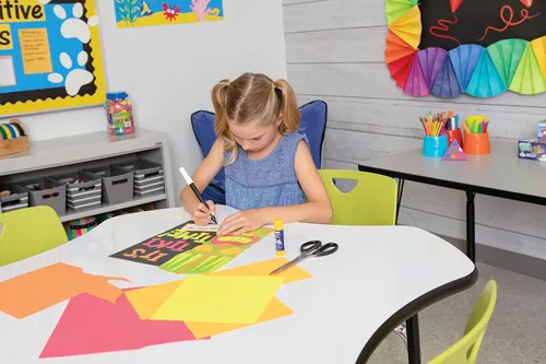 Vista 4 de UCreate Tablero de póster con revestimiento de neón, 5 colores surtidos, 11 Varios