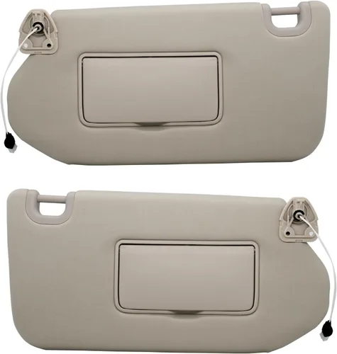 Vista 8 de NHILES Visera Solar Izquierda del Conductor con Lámpara y Espejo para Nissan Pathfinder 2013-2020 2014-2020 Infiniti QX60 y 2013 Infiniti JX35, OEM